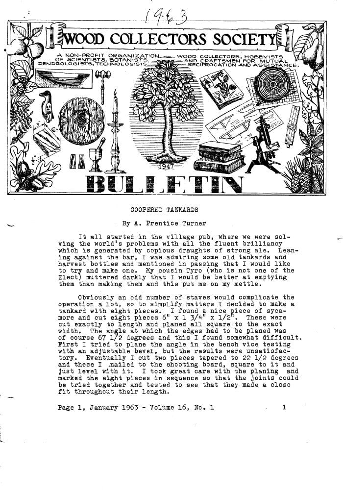 IWCS Bulletin Vol. 16 No. 1 first page